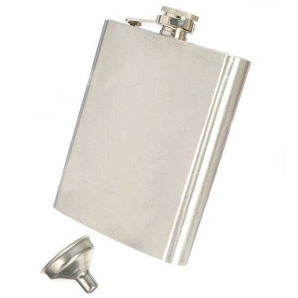 Hip Liquor Alcohol Flask 18 oz With Stainless Steel Screw Cap Outdoor Use Personalized Gift A197