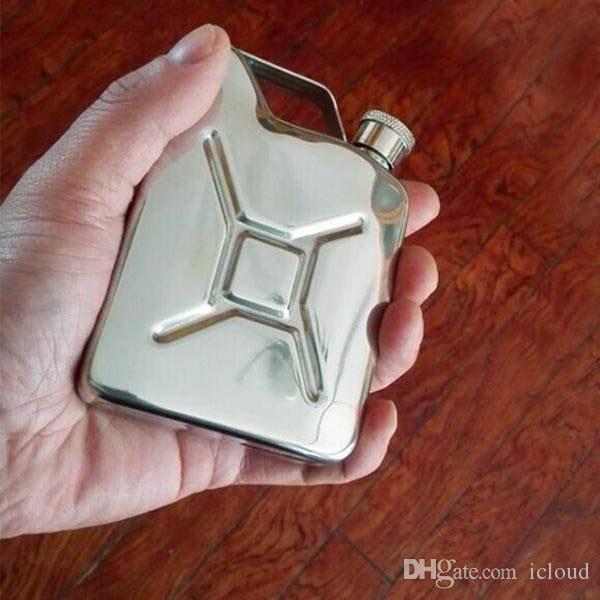 Portable 5Oz Screw Top Stainless Steel Mini Hip Flask Liquor Whisky Pocket Bottle Without Funnel A220