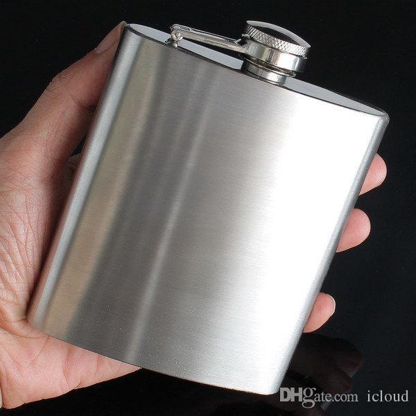 7oz Stainless Liquor Flagon Retro Rum Whiskey Alcohol Pocket Flask Large Capacity Toxic Free and Safe A188