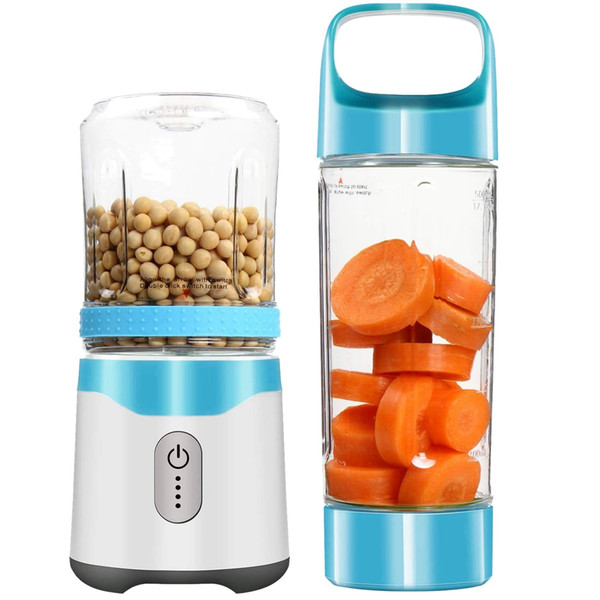 Personal Portable Blender Usb Juicer Rechargeable Travel Juice 350ml 500ml 6 Blades Baby Food Mixer Ice Smoothie Drop Shipping C19041803