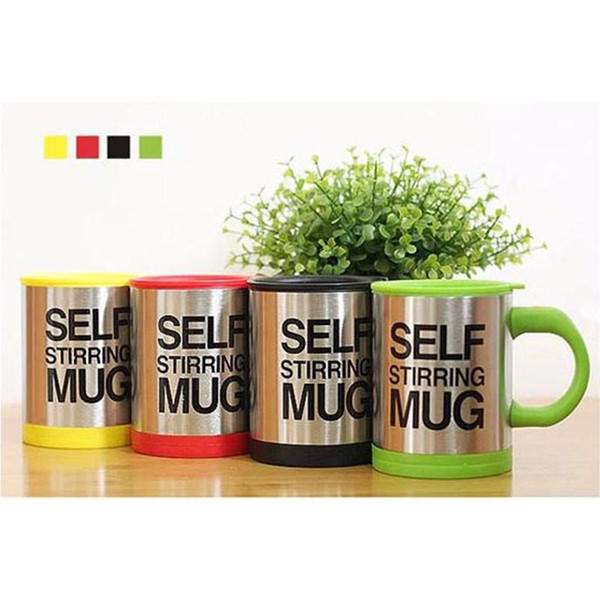 Hot Sale New 6 Colors Stainless Steel Lazy Self Stirring Mug Electric Auto Mixing Tea Milk Coffee Cup Office Gift Eco-Friendly