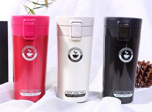 Water Bottles 380ml Double Wall Mug bottle Flexible Cups Coffee Cup Mug Tea Travelling Mugs Tea Cups Wine Beer Cups 3 color A248