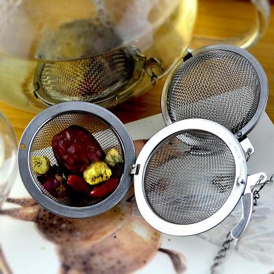 304 Stainless Steel tea infuser artifact 4.5cm / 5.5cm / 7cm /9cmTea Pot Infusers Sphere Mesh round Tea Strainer Ball high quality wholesale