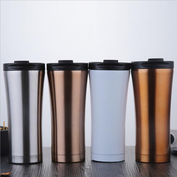 2018 new Eco Friendly hot sale 304 stainless steel double Vacuum cup creative business car water cup gift customization coffee cup wholesale