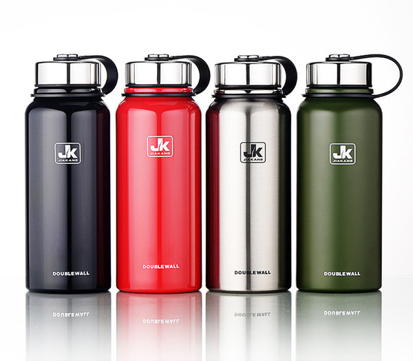 outdoor Stainless Steel vacuum heat preservation Water Bottles Business Cups 1500ml Large Capacity Tumblerful Mugs can customize logo 2018