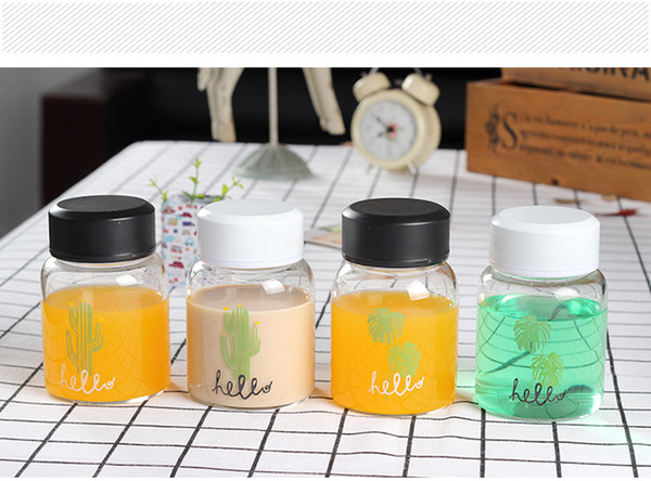 Water Bottle cup 2018 360ml Breakproof White transparent Fat pier Fat pier Small fresh water cup child gift coffee mugs wholesale