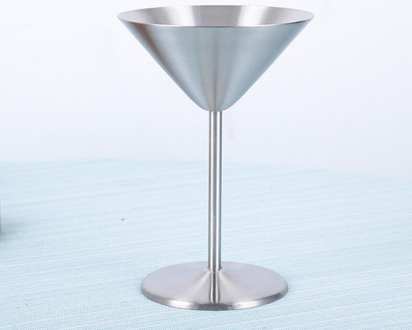 Stainless Steel Hip Flasks Wine Glasses Cocktail Goblet Champagne Cups Bar Party Wedding Martini Cup 11*16cm 200ml