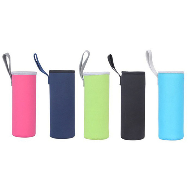 Insulated Neoprene Water Bottle Sleeve with Rope Water Bottles Bag Cover Pouch Holder Bottle Insulator for 280ml 550ml 3PCS Color Random