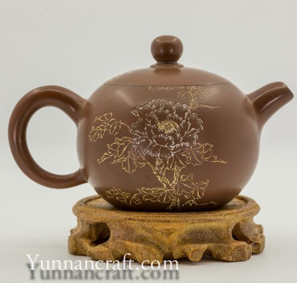 Guo Se Tian Xiang 220ml - Nixing tea pot from Guanxi