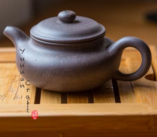 Yi Xing Sesame Antique Style Purple Grit Hand Made Teapot ( Zhi Ma Duan Ni Fang Gu Zi Sha Hu)