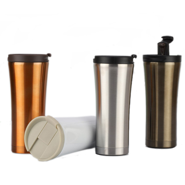 304 Stainless Steel Double Vacuum Insulated Cup Car Mugs Outdoor Portable Sports Water Bottle for Gifts 500ml