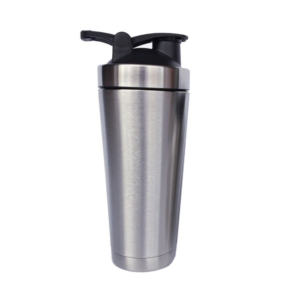 304 Stainless Steel Double Vacuum Insulated Cup Milk Shake Stir Cup Mugs Keep Warrm and Cold 750ml