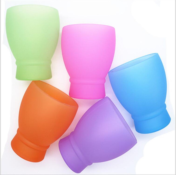 Cups for Travel Picnic Portable Silicone Wine Cup 280ML Unbreakable Foldable Shatterproof Party Camping Water Beer Tee Drinkware 5 Colors