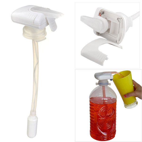 Magic tap Creative Beverage Drink Dispenser Electric Automatic Drinking Straw Fruit Juice Coke Milk Drinks Suck Tools