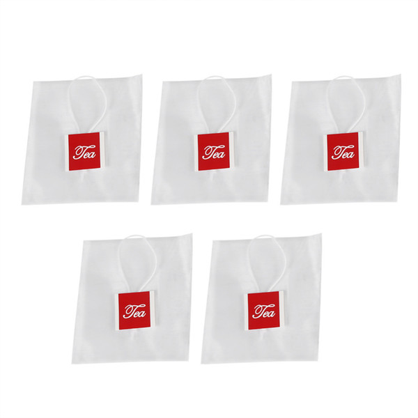 6.5*8cm Empty Tea Bags with Label Heal Filters Nylon Infuser Strainers for Herb Loose Tea