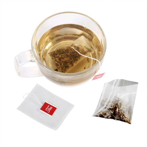 6.5*8cm Empty Tea Bags with Label Heal Filters Nylon Herb Tea Infuser Strainers Kitchen Gadgets