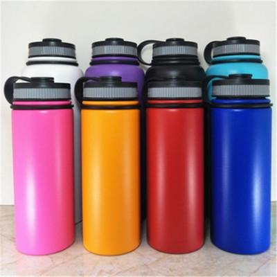 18oz/32oz/40oz Vacuum Water Bottle Insulated 304 Stainless Steel Water Bottle Travel Coffee Mug Wide Mouth Flip Cap Cups 8 color