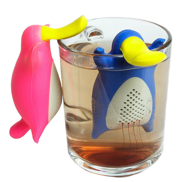 9.5*4.5cm Tea Strainers Platypus Food Grade Silicone Tea Infuser Loose Leaf Bag Mug Filter Tea Bag