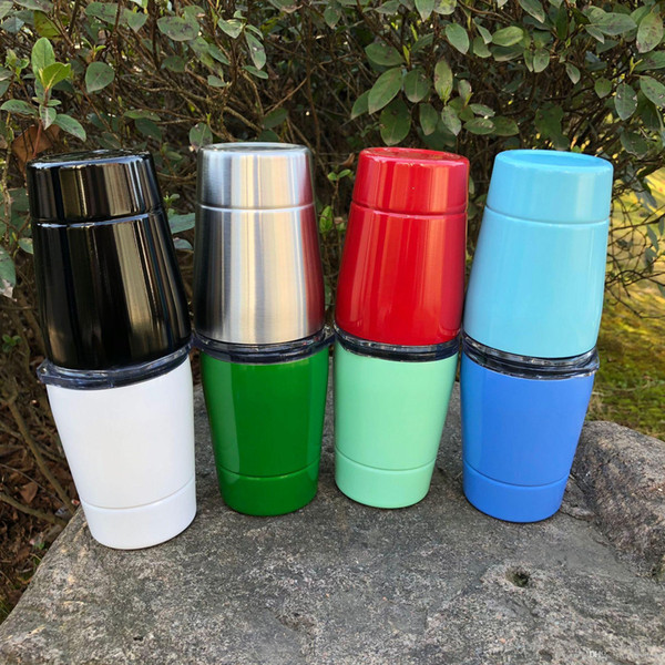 2018 NEW 9OZ stainless steel cup double wall multi colors home outdoor water cups kids mugs with lids and straw