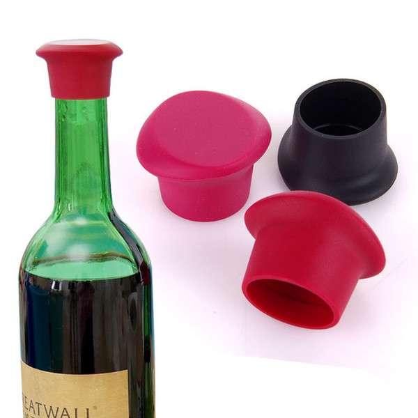 Practical 3.5*2.6cm Silicone Beer Bottle Caps 6 Colors Sealing Plugs Wine Cover Corks Lids Flip Tops