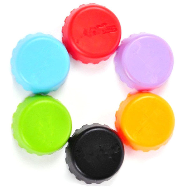 3*1cm Silicone Beer Bottle Caps 6 Colors Sealing Plugs Wine Corks Seasoning Lids Bottle Covers Kitchen Gadgets