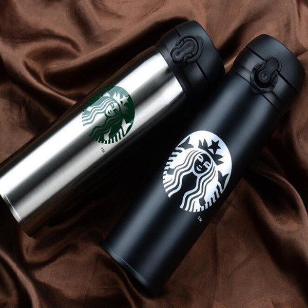 500ML Starbucks Water Bottle High Capacity Coffee Bottle 304 Stainless Steel Thermal Insulation Cup Business Gift