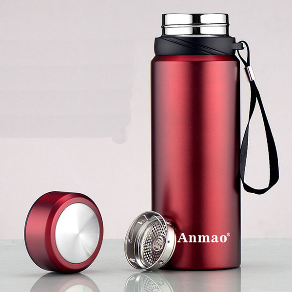 Portable large capacity outdoor vacuum flask insulation cup vacuum 304 stainless steel business water cup manufacturers wholesale 750ml