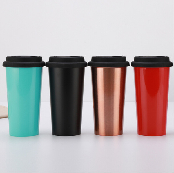 Office Cup Coffee Cup Double 304 Stainless Steel Mug Beer Cup Ice Factory Wholesale Gift Customize