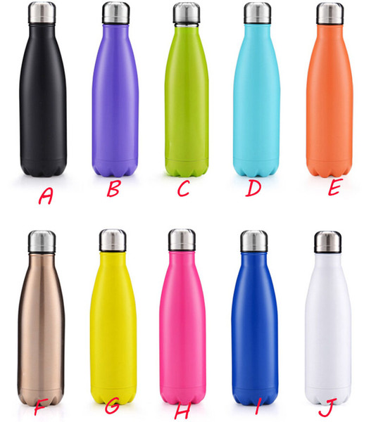 Cola Shaped water bottle Vacuum Insulated Travel Water Bottle Double Walled Stainless Steel coke shape Outdoor Water Bottle Insulation cup