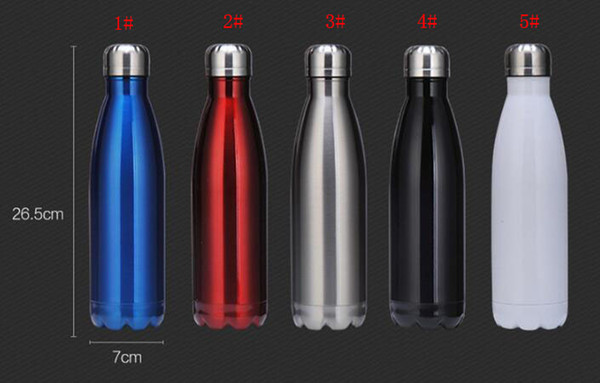 350ml 500ml Cola Shaped water bottle Vacuum Insulated Travel Water Bottle Double Walled Stainless Steel coke shape Outdoor Water Bottle