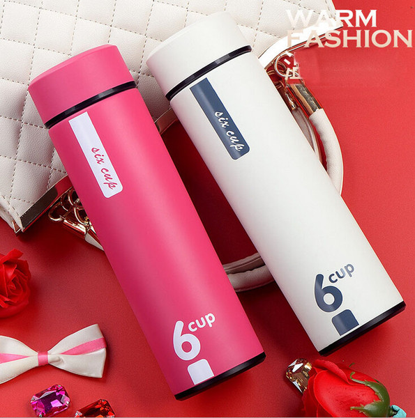 Stainless steel vacuum flask vacuum business gift straight body cup men and women couple cup custom LOGO