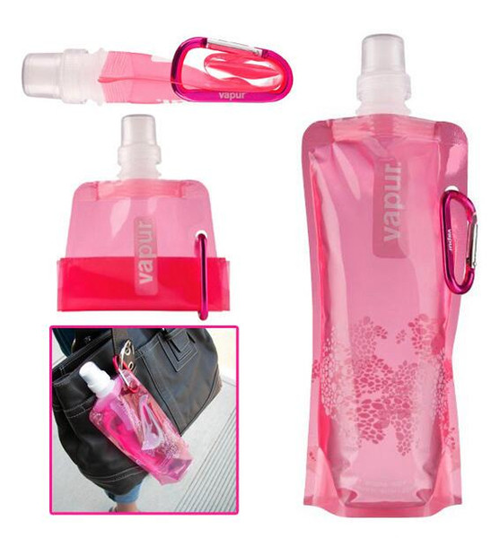 Water Bottle Comes Flat, Foldable Water Bottle Collapsible 0.48 Litres Anti-Bottle