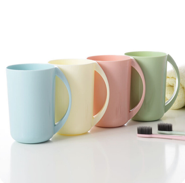 Fashion thick plastic cup Japan creative cup toothbrush cup plastic mug couple toothbrush cups Drinkware mugs