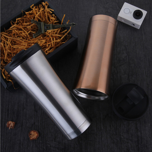 Vacuum mugs 450ml double wall 304 stainless steel mug thermo cup coffee tea milk travel mug thermol bottle car mug