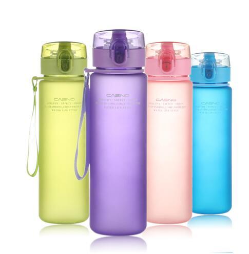 Gift Bottle 400ML 560ML Tour Outdoor Sport School Leak Proof Seal Water bottle Plastic Drinkware Mugs