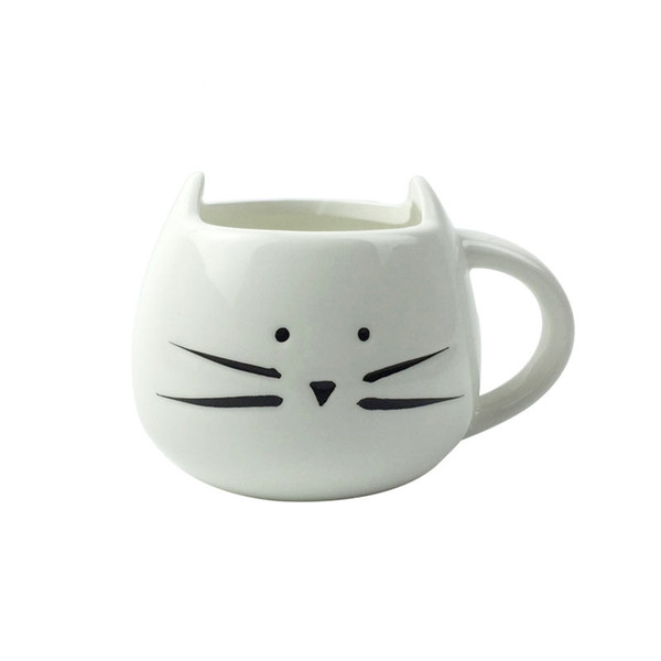 400ml Cute Cat Milk Mug Ceramic Creative Animal Coffee Mug Porcelain Tea Mug lovers Couple mugs Drinkware