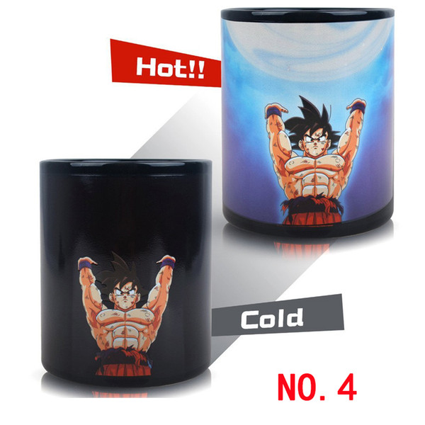 Dragon Ball Z Mug Taza SON Goku Heat Reactive Color Changing Mug Super Saiyan Milk Coffee Cup