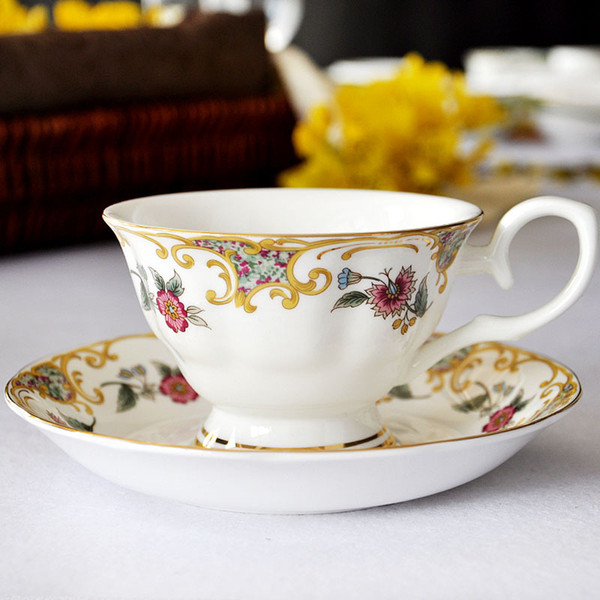 Wholesale supply of bone china porcelain coffee cup cup European bone china cups afternoon cup set