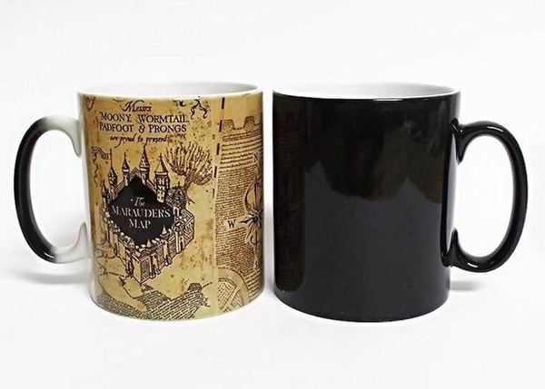 Creative Gifts Magic Mugs Harry Hot Drink Color Changing Mug Potter Marauders Map Mischief Managed Wine Tea Cup Q190525