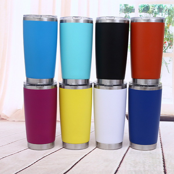 600ml Christmas promotion New Arrived Sliver Metal Insulated Travel Mug Water Bottle Beer Coffee Mugs with Lid for Car Cups Coffee cup Drink