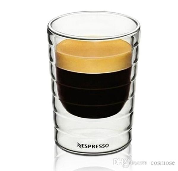 Glass Mugs Caneca hand blown double wall protein canecas Nespresso coffee mug espresso coffee cup thermal glass 85ml