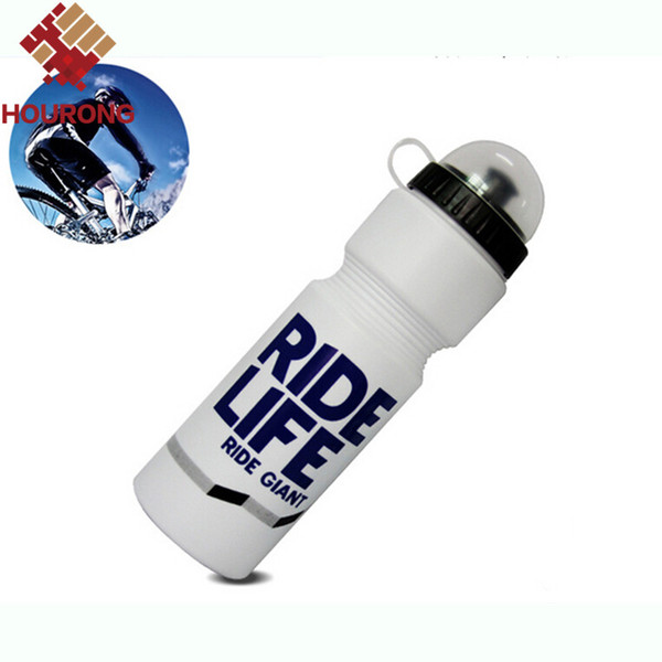 Wholesale- 1 Pc 2016 750ml Ride Bicycle Sports Water Bottle With Lid Bike Water Bottle For Mountain Outdoor Camping Supplies