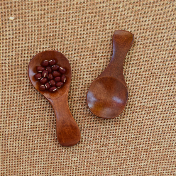 High quality The Wooden Tea Spoon creative Tableware Milk Spoon Wooden Baby Dinnerware Coffee Size 8*3.5cm DHL Shipping Free