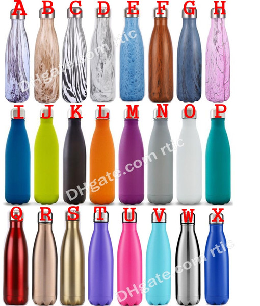 17oz 500ml Cola Bottle Mug Insulated Double Wall Vacuum Stainless Steel Tumbler Water Bottle Creative Thermos Bowling Cup