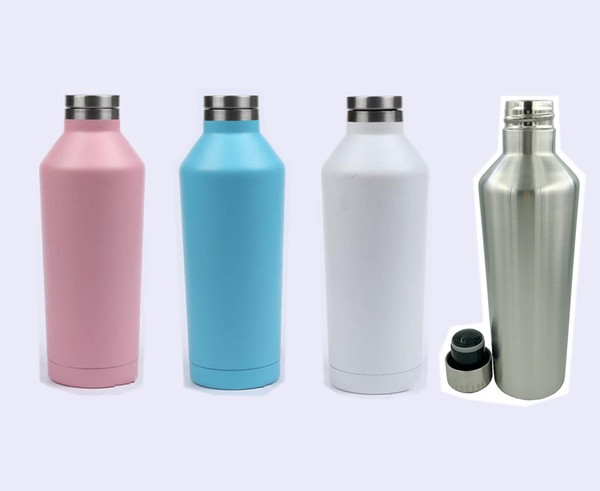 17oz 500ml Stainless Steel tumbler red wine bottle thermos vacuum Insulated Flask Cooler beer bottle with lid Drinkware