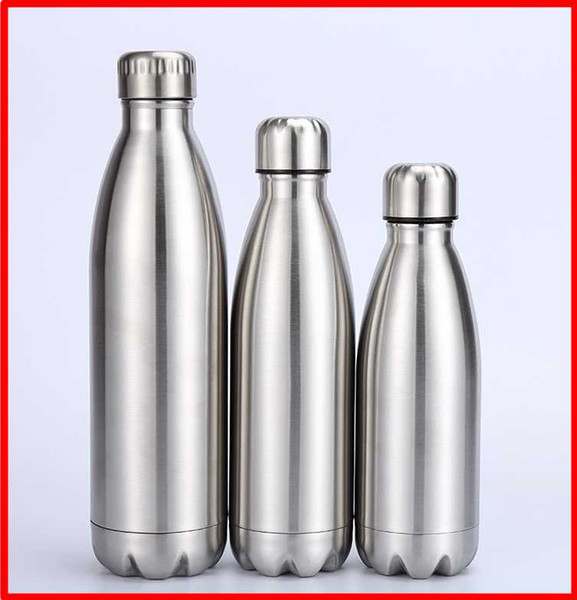 Promotion! 350/500/750ml Cola Bottle Stainless Steel tumbler Double Wall Vacuum thermos Coke bottle Water Cup