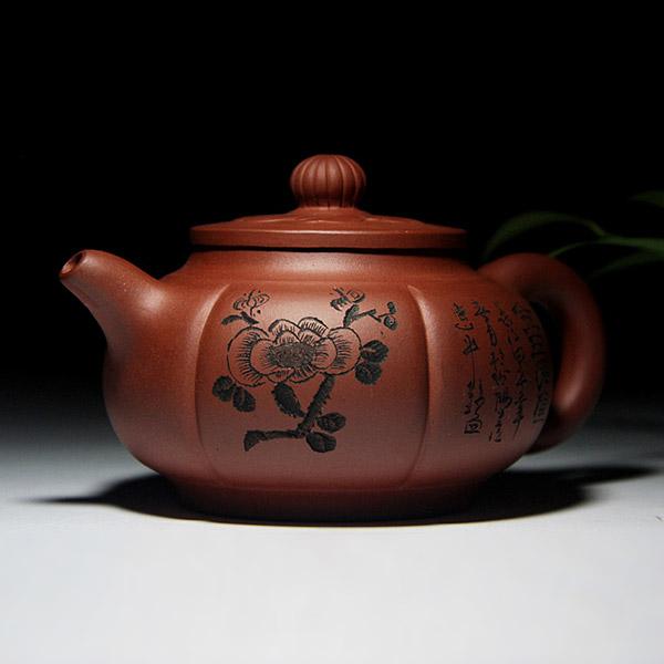 Chinese Yi Xing Zisha Teapot,Jin Yu Man Tang Purple Clay Tea Pot,Handmade Yixing Zisha Teapot