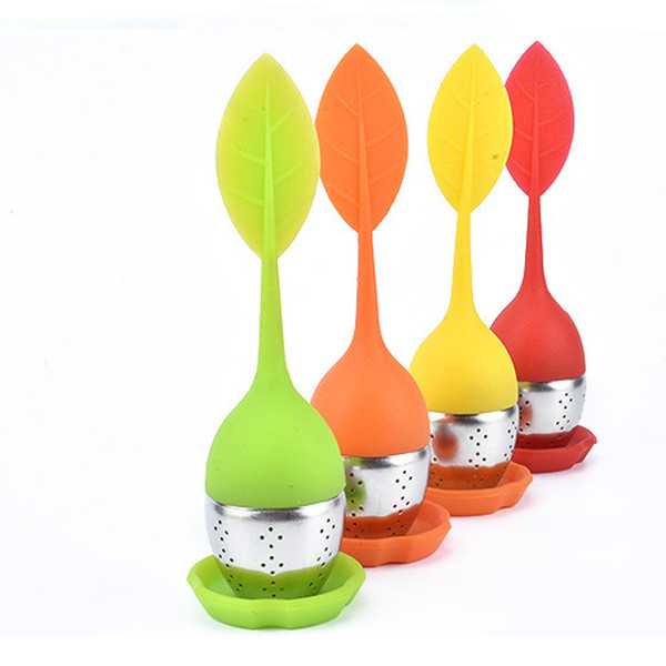 EMS DHL Tea Infuser Stainless Steel Cute Tea Ball Sweet Leaf Tea Strainer for