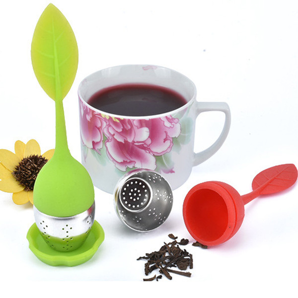 Multi-color Tea Infuser Stainless Steel Cute Ball Sweet Leaf