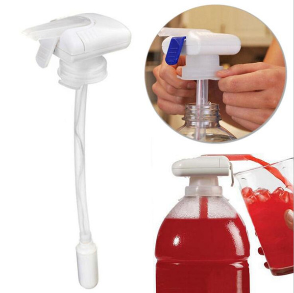 Magic Tap Electric Automatic Drinking Straws with Color Box Creative Beverage Drinking Dispenser Fruit Juice Milk Drinks Suck Drinking Tools